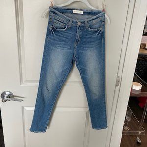 Flying Monkey Skinny Jeans with Distressed Waistband